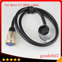 For benz 38pin cable MB Star C3 diagnosis multiplexer compact-3 Interface  Diagnostic Tool truck 38P 38-pin connect port cable 2024 - buy cheap