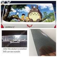 Totoro adesivos engraçados e criativos para janela traseira de carro, decalques removíveis (147cm * 70cm) 2024 - compre barato