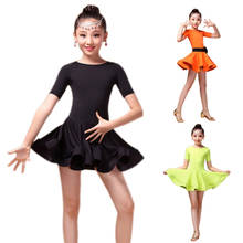 Hot Selling Girl Children Latin Dance Dress Ballroom Clothes Kids Rumba Cha Cha Tango Dance Dresses -17 775 2024 - buy cheap