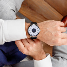 Наручные часы мужские часы наручные часы Мужские Бизнес часы кварцевые часы кожа кварцевые часы Relogio Masculino B50 2024 - купить недорого