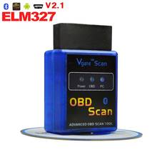 Car Interface ELM327 V2.1 Bluetooth ELM 327 OBDII OBD-II OBD2 OBD 2 Support All Protocols Auto Diagnostic Tool Code Readers 2024 - buy cheap