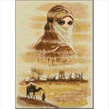 Bordado Pacote de Alta Qualidade Cross Stitch Kits Frete Grátis Menina Árabe 2024 - compre barato