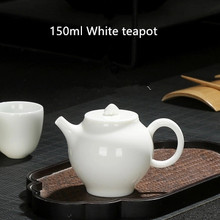 Mini tetera de cerámica hecha a mano con filtro de porcelana blanca, té negro de Kung Fu, fabricante de té de Hong Pao para el hogar, envío gratuito 2024 - compra barato