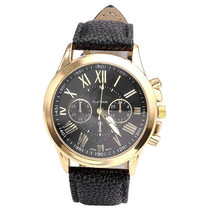 Wavors-Reloj de lujo con números romanos para mujer, reloj de pulsera femenino, de cuarzo analógico, con esfera grande 2024 - compra barato