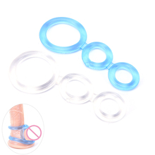 Soft Silicone Delay Ejaculation Penis Rings Cock Rings Three Cock Cages Triple Penis Rings Chastity Product Male Adult Sex Toys 2024 - buy cheap
