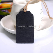 50pcs/lot Mini Chalkboard Blackboard With String Wooden blackboard Christmas  Decoration Wedding Gift Card HB05-50 2024 - buy cheap