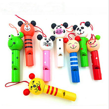 8PCS small animals mixed wooden Lip Whistles Pinata Kids Birthday Decoration Party christmas party toy Supplies Gift Toys 2024 - buy cheap