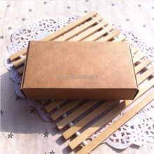 Caja de cartón Kraft marrón, Cajas de Regalo de dulces, jabón, embalaje de joyería, 500 Uds., 13,3x6,8x1,8 cm 2024 - compra barato