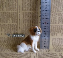mini simulation saint bernard toy lifelike sitting dog ,home decoration about 9x6x9cm 2024 - buy cheap