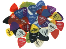 100pcs Alice Smooth Nylon Guitar Bass Picks Assorted Colors 6 Thickness  0.58/0.71/0.81/0.96/1.2/1.5 2024 - buy cheap