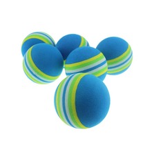 Hot Sale 1Pcs Random Color Rainbow Toy Ball Cat Interactive 3.5m Cat Toys Play Chew Rattle Scratch EVA Ball Training Pet Product 2024 - buy cheap