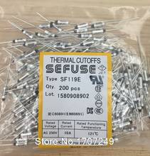 Free Shipping 100PCS/lot NEW SF119E FUSE Cutoffs Thermal Fuse 121C  121 Degree 10A 250V Metal fuse 2024 - buy cheap