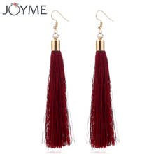 16 Colors Vintage Bohemia Long Tassels Earrings For Women Fashion Statement Dangle Earrings Ethnic Jewelry Brincos Pendientes 2024 - buy cheap