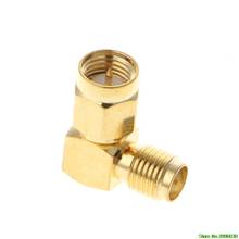 SMA Male To SMA Female Right Angle 90 Degrees RF Coaxial Connector Adapter 2024 - buy cheap