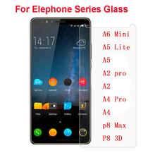 Elephone-película de vidro temperado para a6 mini, alta qualidade, a5 lite, a2 pro, a4, p8 max, 3d, proteção de tela 2024 - compre barato