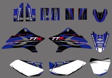 H2CNC TEAM GRAPHICS & BACKGROUNDS DECALS STICKERS Kits for Yamaha TTR50 2006 2007 2008 2009 2010 2011 2012 2013 TTR 50 2024 - buy cheap