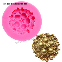 3D Flowers gem pearl Silicone Fondant baking Mold DIY Cake Decorating Tools Clay Resin sugar Candy Sculpey F0904 2024 - buy cheap