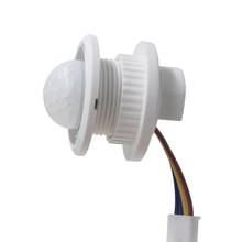 10pcs PIR Adjustable Infrared Motion Sensor Human Body Detector Time Delay Adjustable Switch 110V/220V for LED Lighting Fixture
