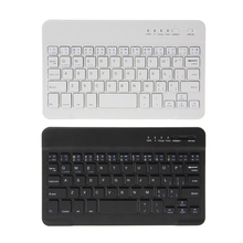 Mini teclado ultra fino, 59 teclas, sem fio, bluetooth, para ios, android, windows, pc, computador 2024 - compre barato