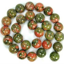 Hot sale free shipping natural 4mm 6mm 8mm 10mm 12mm 14mm Unakite stone Round loose Beads fashion jewelry making 15inch MY5117 2024 - buy cheap