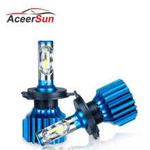 Aceersun H7 LED H4 Car Headlight Bulbs H8 H11 HB3 9005 HB4 9006 H1 9012 H15 Hi-Lo Beam 72W 12000LM CSP Chip Fog Light Lamps Bulb 2024 - buy cheap