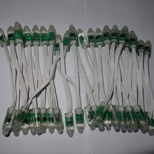 UCS1903 50pcs DC5V  full color addressable pixel node;RGB;12mm diameter;IP68 rated;all WHITE wire 2024 - buy cheap
