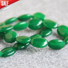 Nuevo para collar y pulsera 13*18mm cuentas de Calcedonia malayo verde ovaladas cuentas de bricolaje suelta piedras naturales 15 pulgadas diseño de fabricación de joyas 2024 - compra barato