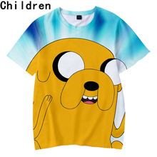 Adventure Time 3D Printed Children T-shirts Fashion Summer Short Sleeve T Shirts 2019 Hot Sale Casual Streetwear Kids Tee Shirts 2024 - buy cheap