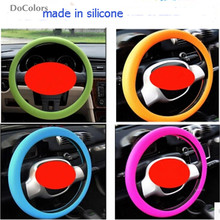 DoColors Car Silicone Steering Wheel Cover Case For Mitsubishi ASX Outlander Lancer Evolution Pajero Eclipse Grandis FORTIS 2024 - buy cheap