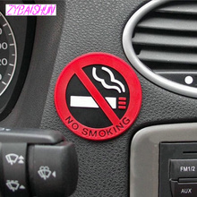 3 pcs. Rubber No Smoking Warning Sign Sticker for Jaguar Land Rover Range Rover/Evoque/Freelander/Discovery 2024 - buy cheap