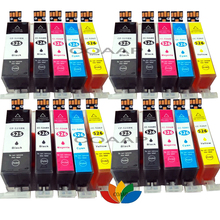 20 cartuchos de tinta compatibles con PGI525, CLI526, Canon Pixma IP4850, IP4950, MG5150, MG5250, MG5350, MG8150, MX885 2024 - compra barato