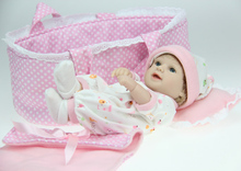 28cm Sleeping Bag Smile Dolls Silicone Reborn Baby Doll Little Girl Doll Baby's Bottle Brinquedos Early Education Toy Doll Gifts 2024 - buy cheap