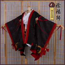 Game Onmyoji Hannya YuanMianLiuLi Black Gorgeous Kimono Outfit Cosplay Costume Halloween Free shipping Customized 2024 - buy cheap