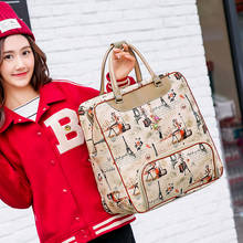 Large Capacity Women Print Travel Bag 2018 New PU Leather Ladies Luggage Waterproof Handbag Casual Bags 2024 - buy cheap