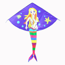 Professional Outdoor Fun Sports Carton Mermaid / Dog Kite/ Kid Kites /With Handle And String Good Flying 2024 - buy cheap