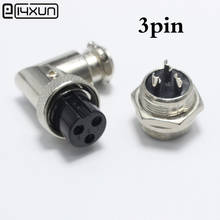 1set GX16 3 Pin Male & Female Diameter 16mm 3P Wire Panel Connector GX16 90 Degrees Circular Connector Aviation Socket 2024 - buy cheap