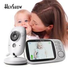 Monitor de bebê vb603 sem fio, lcd de 3.2 polegadas 2.4g áudio bidirecional vigilância noturna monitoramento da câmera 2024 - compre barato