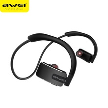 AWEI A883BL спортивные Bluetooth-наушники с микрофоном, басовые стереонаушники, водонепроницаемые беспроводные наушники с шумоподавлением, Bluetooth-гарнитура 2024 - купить недорого