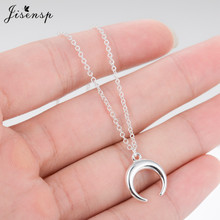 Jisensp 2019 New Design Lucky Moon Pendant Necklace Lovely Moon Long Chain Nekclace Fashion Jewelry for Women Girls Party Gift 2024 - compre barato