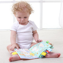 4 страницы для детей 0-12 мес., обучающая игрушка для раннего развития, вышивка, мягкая ткань, книга, детские игрушки, книги 2024 - купить недорого