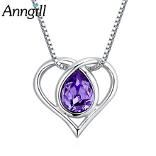 Crystals From Swarovski Necklace Love Heart Pendant Necklace Fashion Jewelry Choker Necklace Gift for Women Lady Collares 2024 - buy cheap