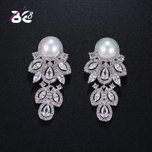 Be 8 Beautiful Women Bride Fashion Pearl Earrings Fashion Jewelry Long Dangle Earrings for Women Gift E379 2024 - buy cheap