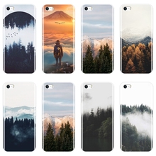 TPU Phone Case Silicone For iPhone 4 4S 5 5C 5S SE Travel Mountain Forest Cloud Aesthetic Soft Back Cover For Apple iPhone 4 5 S 2024 - buy cheap