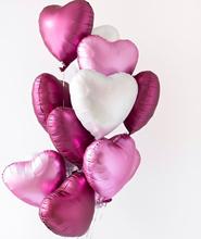 10pcs 18inch Chrome Metal Burgundy Pink White Foil Heart Helium Foil Balloons Wedding Birthday Decor Party Globos Supplies 2024 - buy cheap