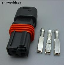 shhworldsea 10/50/100sets 3 pin 1.5MM  car wire harness connector auto electrical female connector plug with terminal 2024 - buy cheap