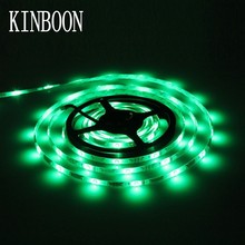 Verde 5 M 300 LED 3528 DC 12 V LED Strip Não-Impermeável/Flexível À Prova D' Água Luz Mutável + DC Feminino + Adaptador de Energia 2A