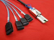 Бесплатная доставка 2 м мини SAS SFF-8088 до 4x SATA кабель для передачи данных 26Pin до 4x7Pin SATA3.0 Поддержка 6 Гбит/с 2024 - купить недорого