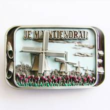Wholesale Retail Spinner Windmill Tulip Patten Cheese Netherlands Bull Belt Buckle Factory Direct Fast Delivery Free Shipping 2024 - купить недорого