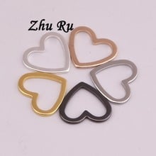 ZHU RU 20pcs/lot 10*8.7mm love heart Eros symbol Token DIY Jewelry Findings Connector Creative DIY Valentine's Day present 2024 - buy cheap