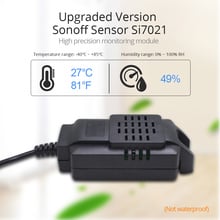 High Precision SONOFF Monitor Si7021 Humidity Sensor Switch Wireless Smart Wifi Temperature Probe Monitoring Remote For TH10 16 2024 - buy cheap